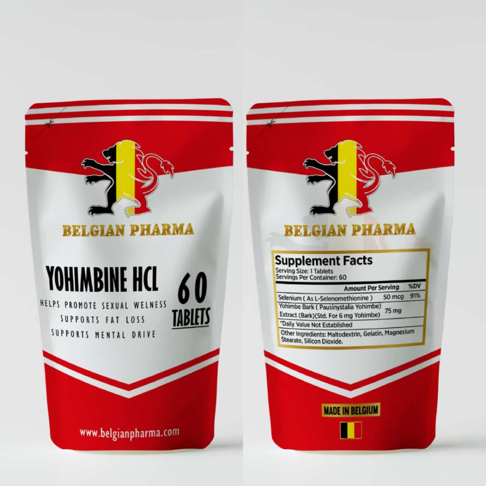 Belgian Pharma  Yohimbine Hcl 75 Mg 60 Tablet