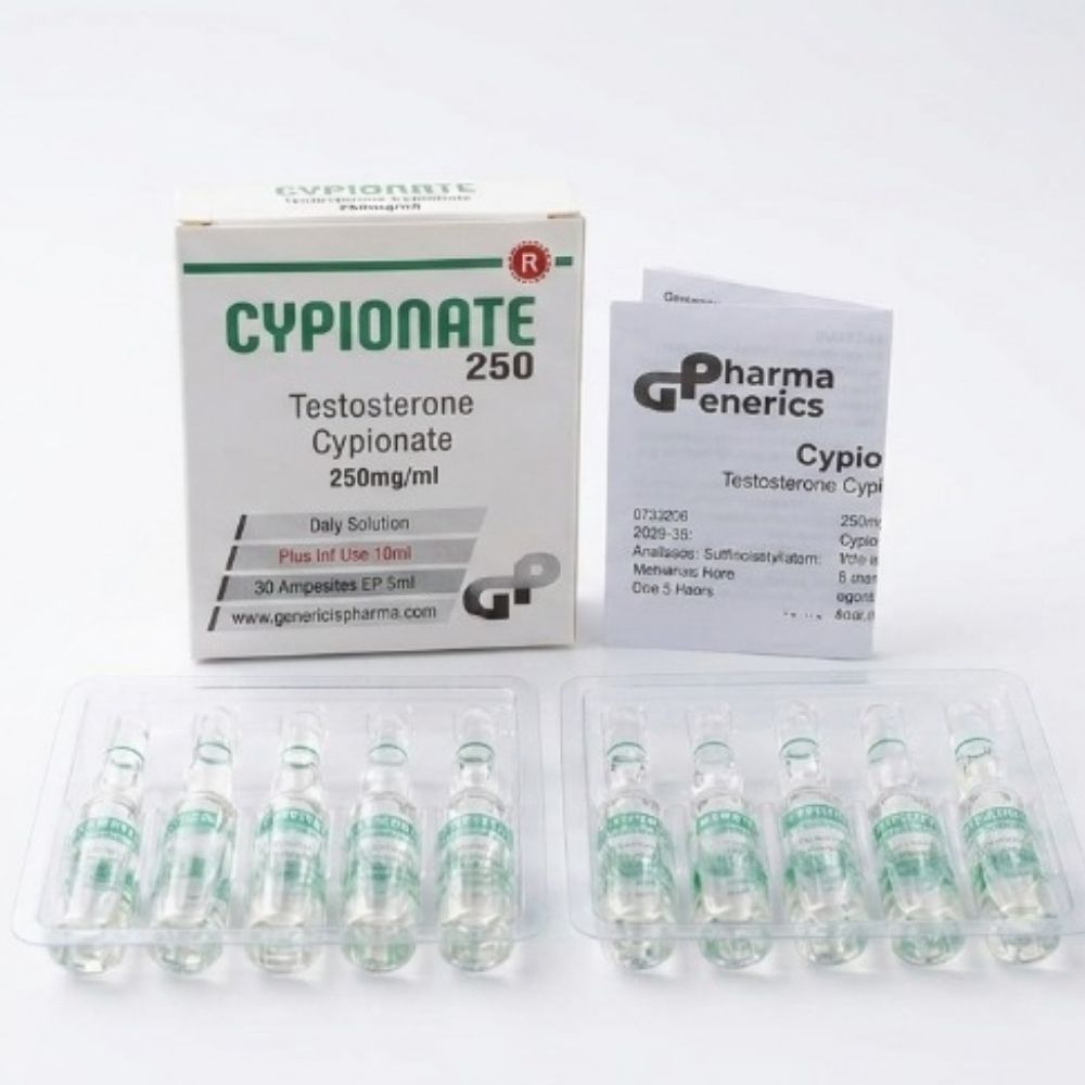 Generics Pharma Testesteron Cypionat 10 Ampul 250 Mg