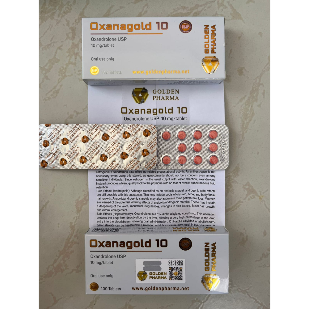 Golden Pharma  Anavar ( Oxandrolone ) 10 Mg 100 Tablet