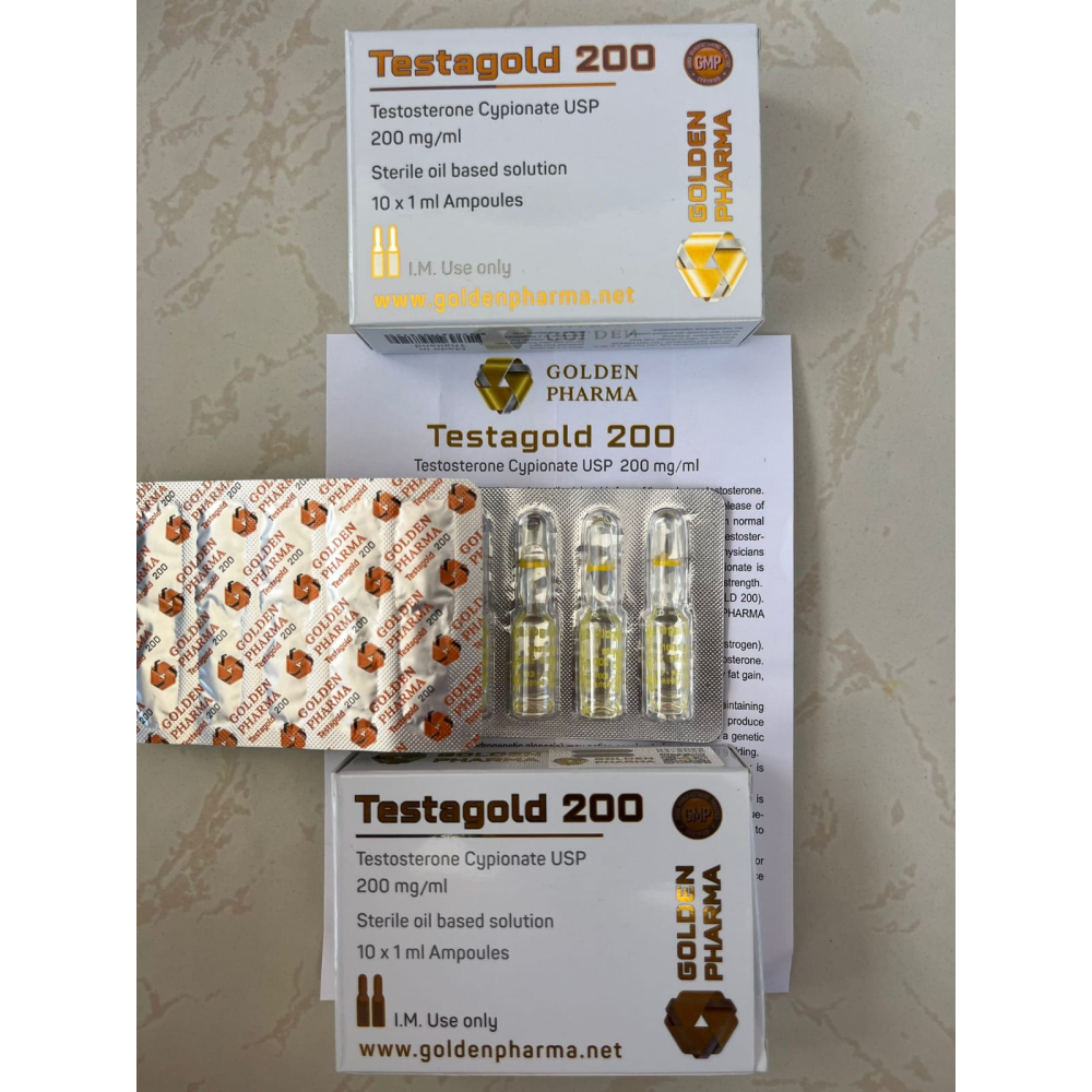 Golden Pharma Testosterone Cypionate 200 Mg 10 Ampul