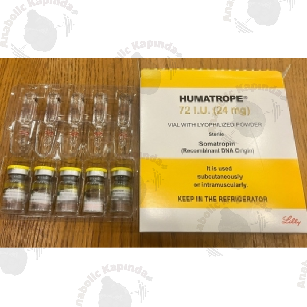 Humatrope 72 IU (24 mg) HGH Growth Hormone - 5 Flakon 