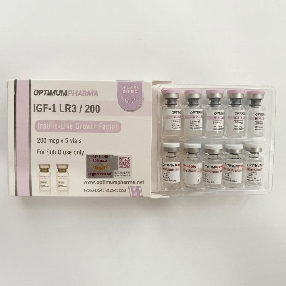 Optimum Pharma IGF1- LR3 200 Mcg 5 Flakon + Antiibakteriyel Su