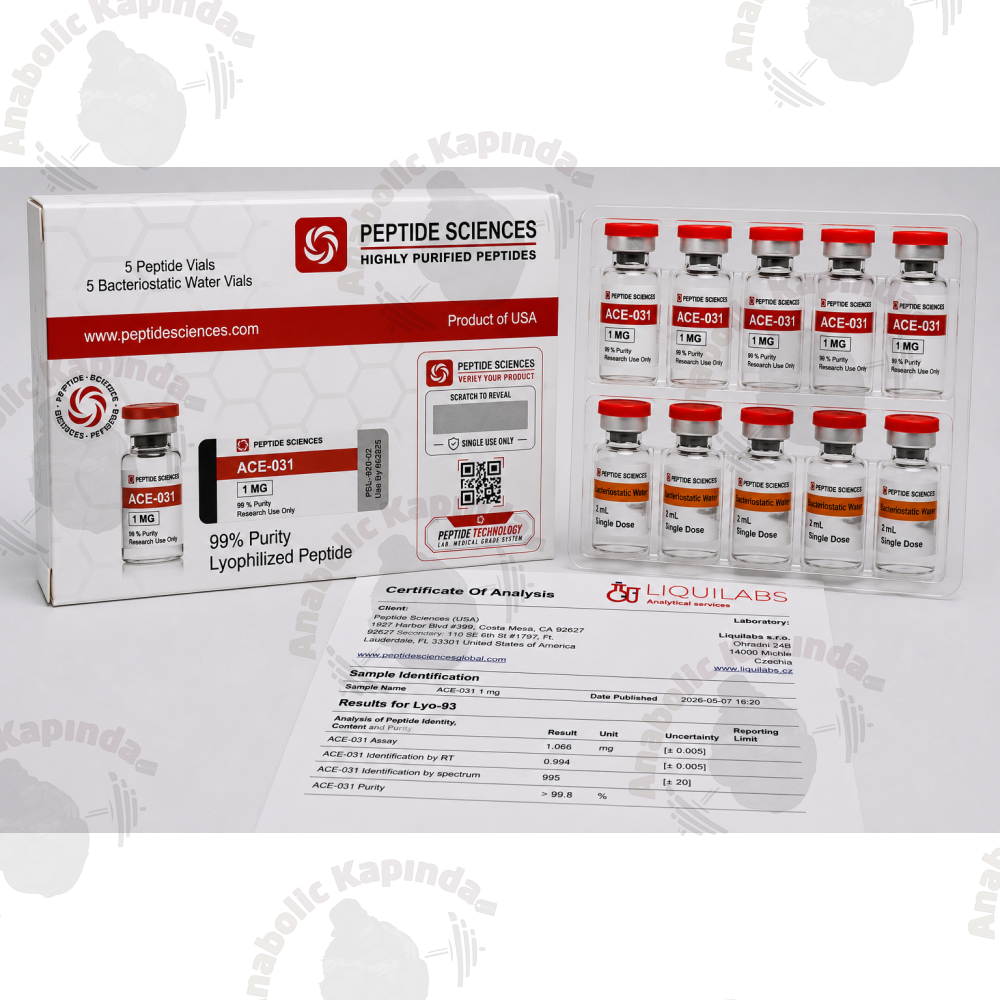 Peptid Sciences  ACE-031 1 Mg 5 Flakon + Antiibakteriyel Su