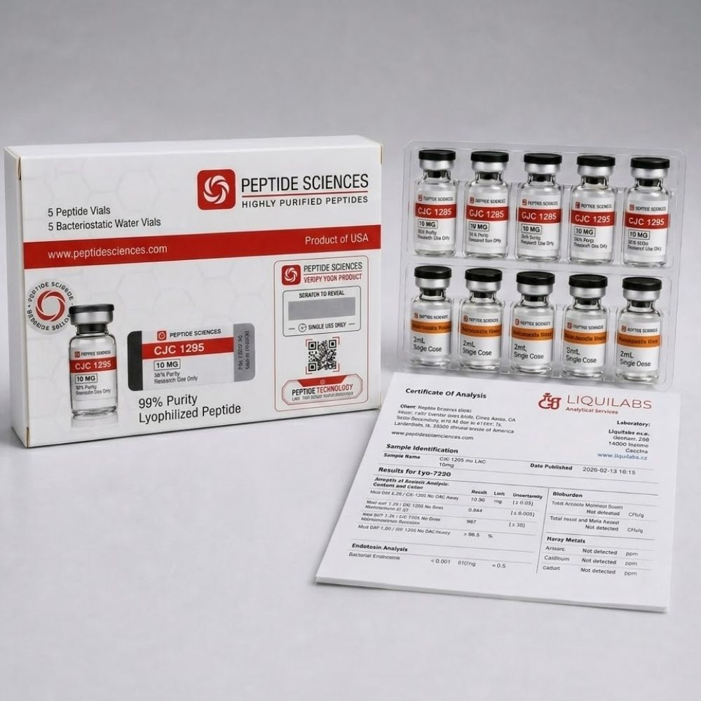 Peptid Sciences Cjc 1295 10 Mg 5 Flakon + Antiibakteriyel Su