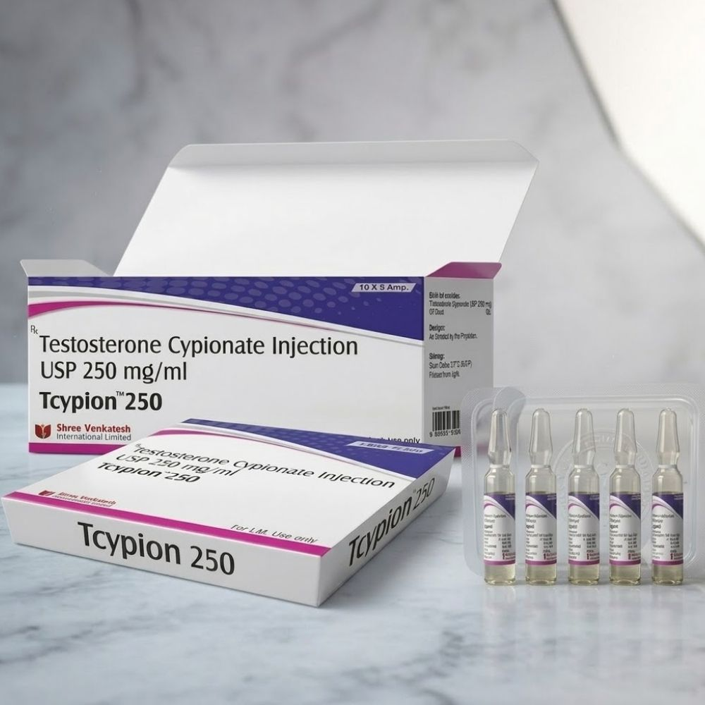 Shree Venkatesh Testosterone Cypionate 250 Mg 10 Ampul