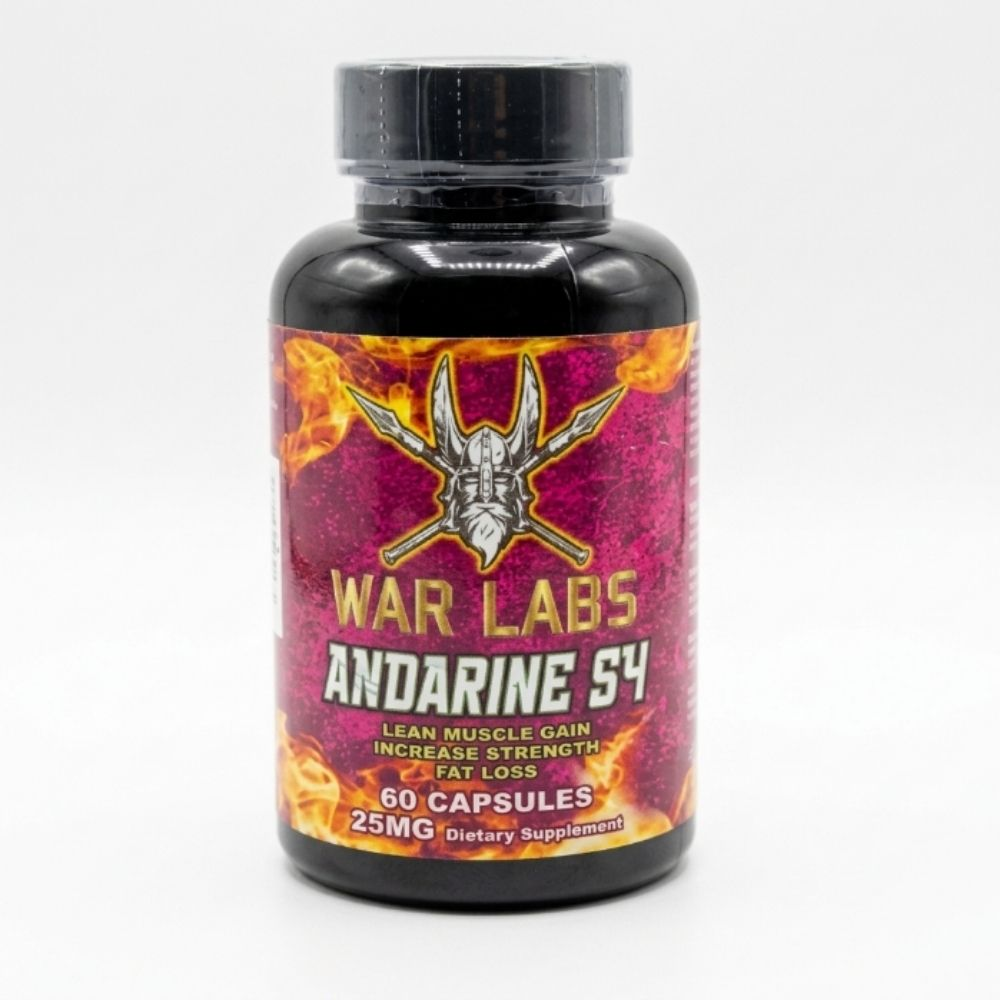 War Labs Andarine S4 25 mg – Yağ Yakımı & Sert Kas Görünümü | Güç ve Lean Kas Desteği | 60 Kapsül