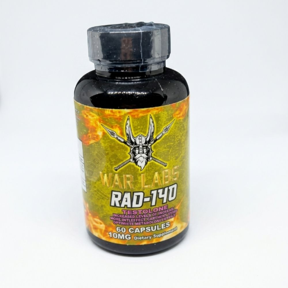 War Labs RAD-140 (Testolone) 10 mg – 60 Kapsül | Güç ve Lean Kütle Odaklı SARM