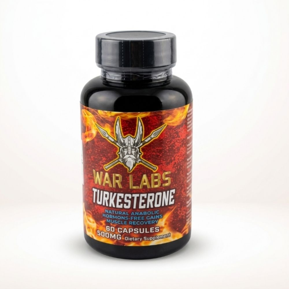 War Labs Turkesterone 500 mg 60 Kapsül – Doğal Anabolik Destek & Kas Gelişimi Takviyesi