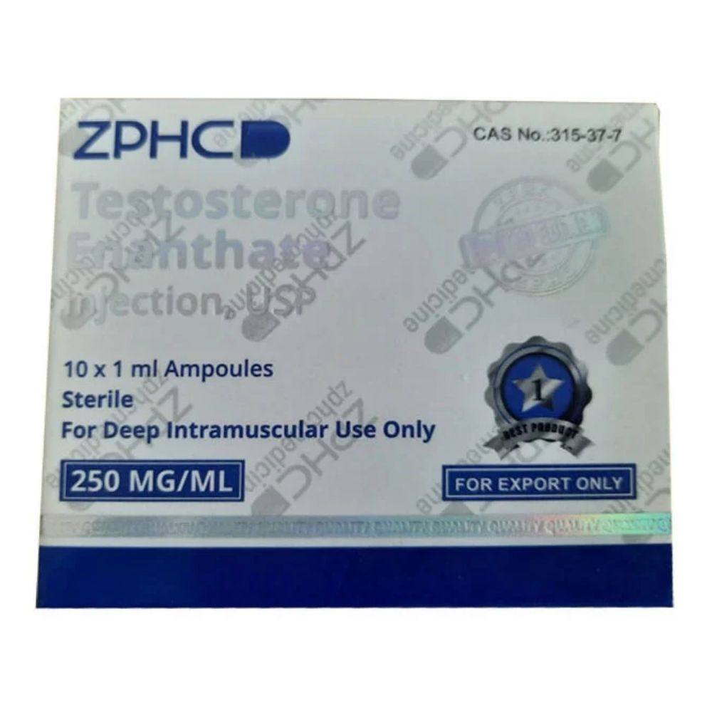 ZPHC Pharma Testesterone Enanthate 250mg 10 Ampul